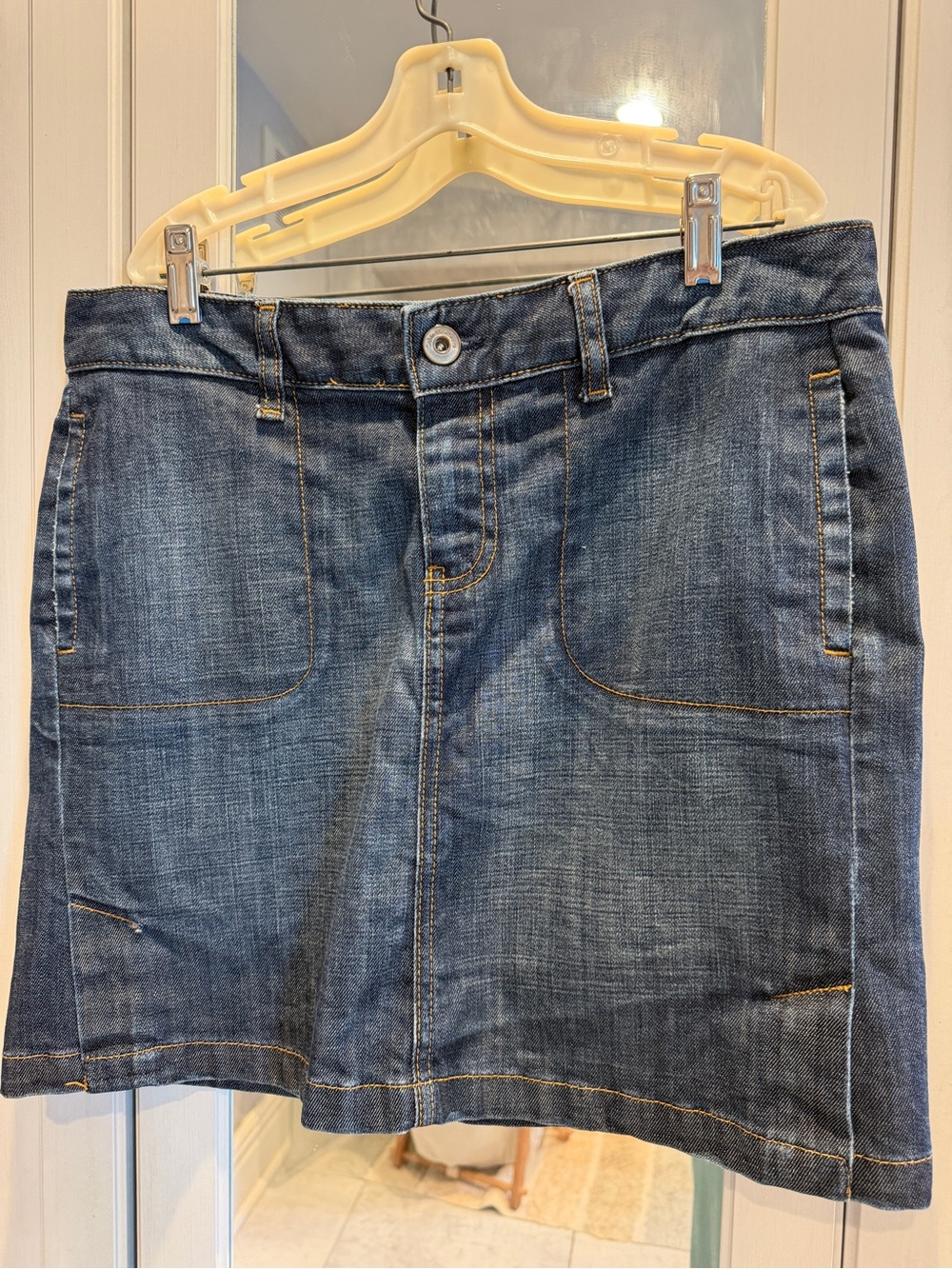 Calvin Klein Jeans Dark Blue Denim Mini Skirt